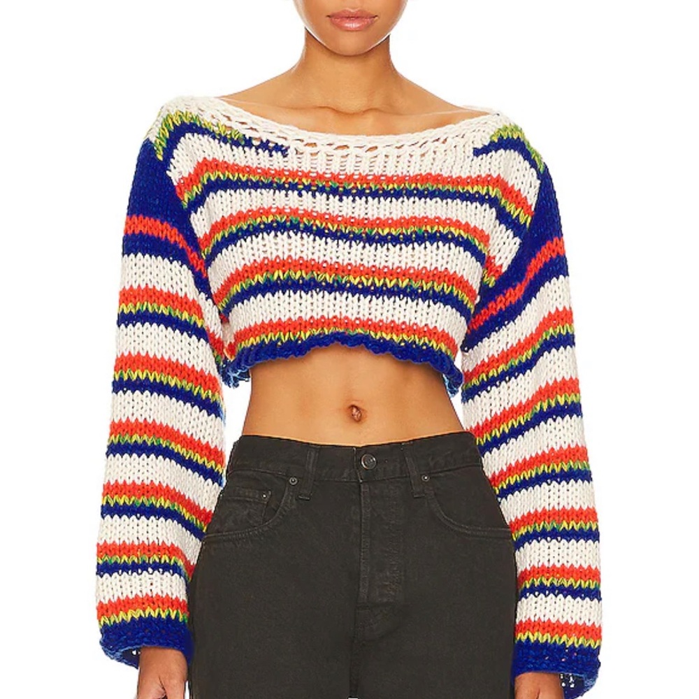 More To Come Crop Knit Sweater